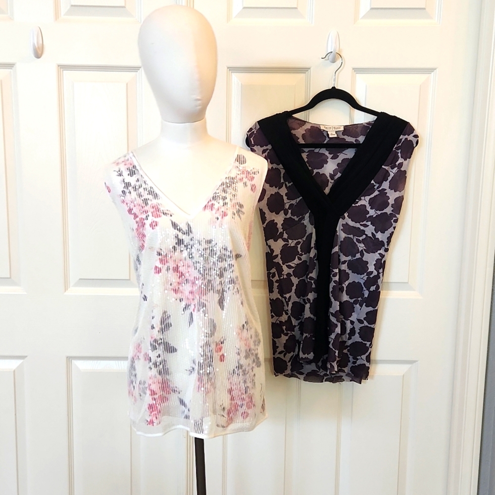 White House Black Market lot of two blouses